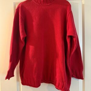 Liz Claiborne Vibrant Red Turtleneck Sweater
